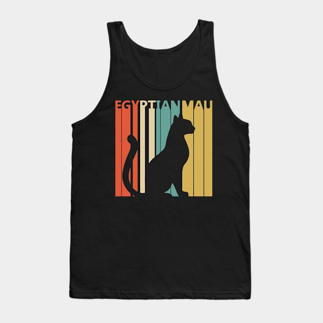 Vintage Egyptian Mau cat owner gift Tank Top by GWENT